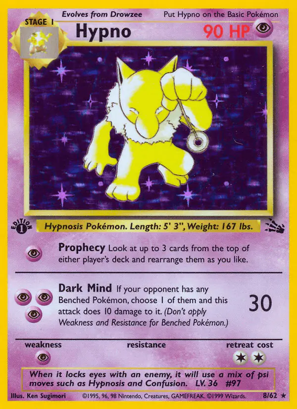 Carta Hypno 8/62 de Fossil