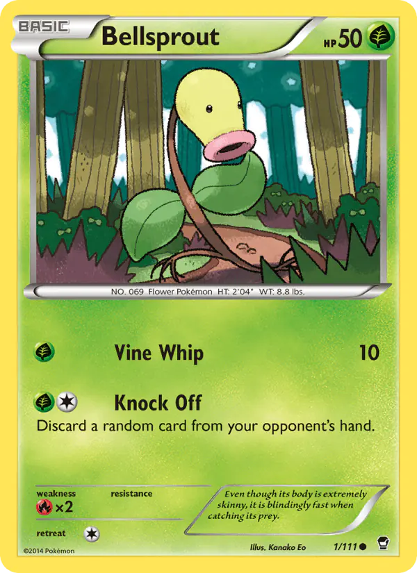 Carta Bellsprout 1/111 de Furious Fists