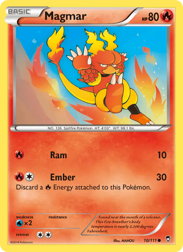 Carta Magmar 10/111 de Furious Fists