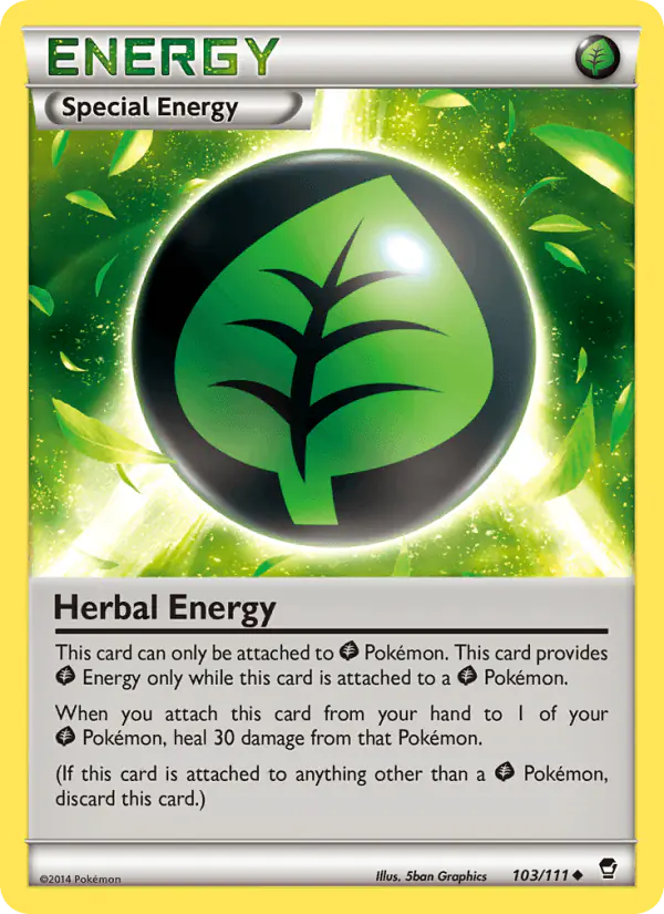 Carta Herbal Energy 103/111 de Furious Fists