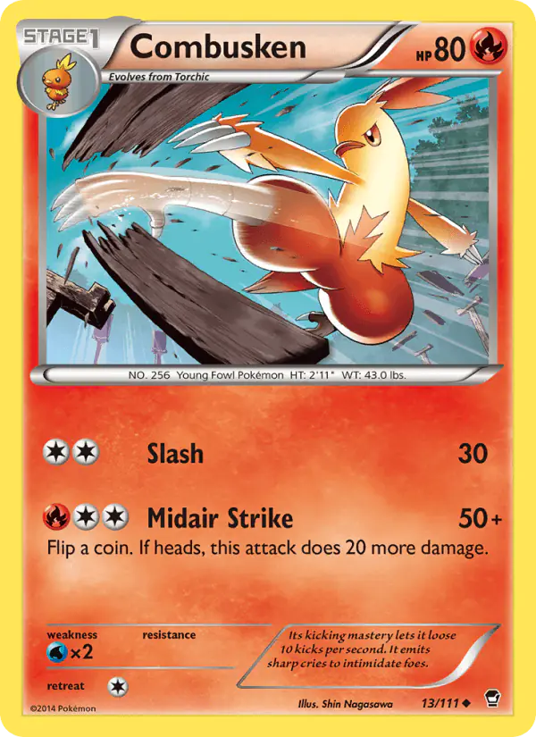 Carta Combusken 13/111 de Furious Fists