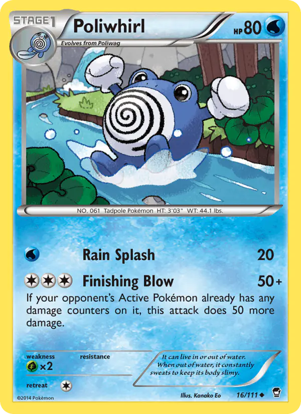 Carta Poliwhirl 16/111 de Furious Fists