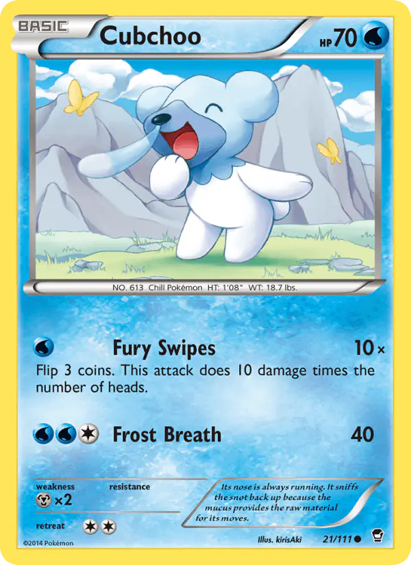 Carta Cubchoo 21/111 de Furious Fists