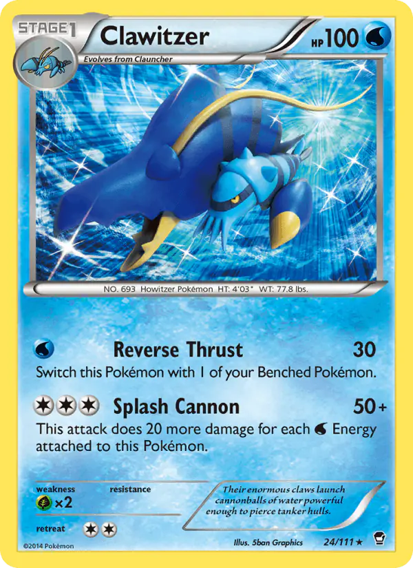 Carta Clawitzer 24/111 de Furious Fists