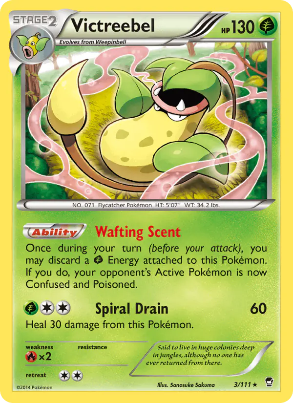 Carta Victreebel 3/111 de Furious Fists