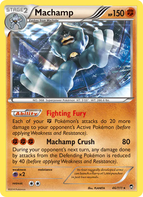 Carta Machamp 46/111 de Furious Fists
