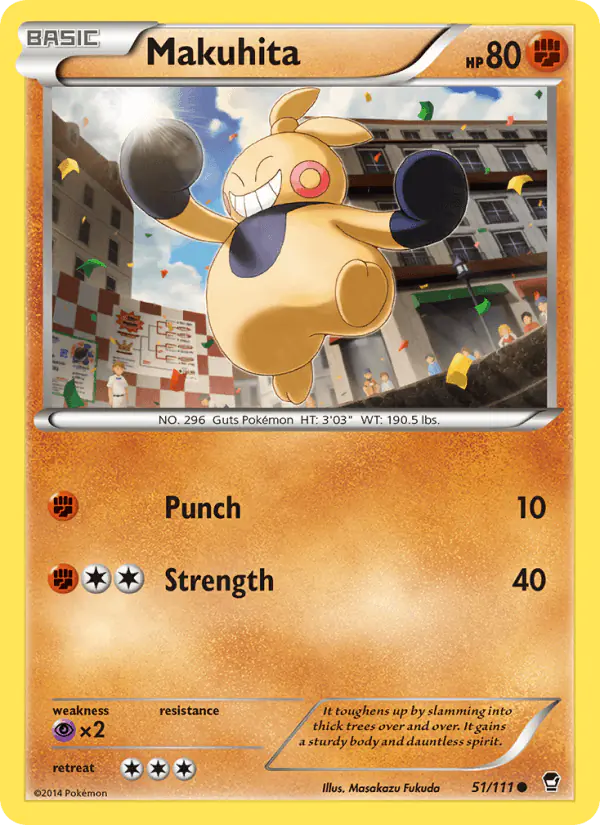 Carta Makuhita 51/111 de Furious Fists