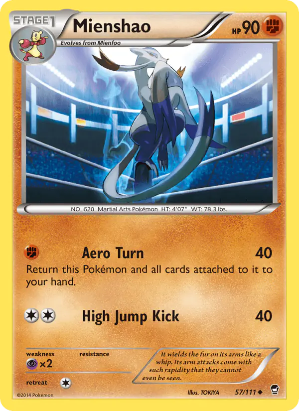 Carta Mienshao 57/111 de Furious Fists