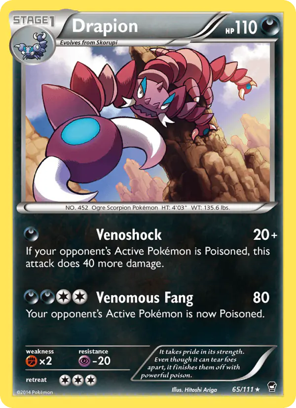 Carta Drapion 65/111 de Furious Fists