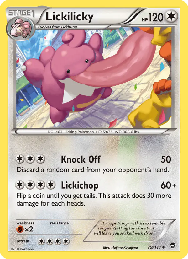 Carta Lickilicky 79/111 de Furious Fists