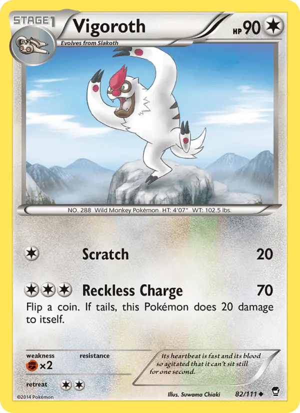 Carta Vigoroth 82/111 de Furious Fists