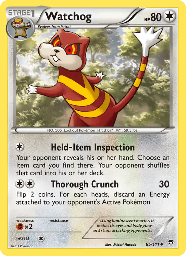 Carta Watchog 85/111 de Furious Fists