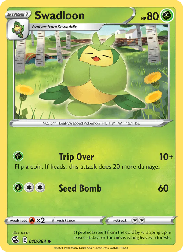 Carta Swadloon 010/264 de Fusion Strike