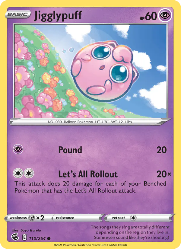 Carta Jigglypuff 110/264 de Fusion Strike