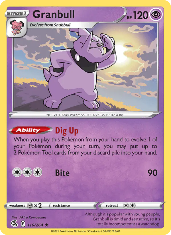 Carta Granbull 116/264 de Fusion Strike
