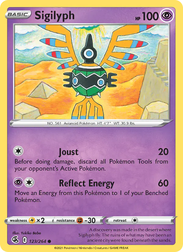 Carta Sigilyph 123/264 de Fusion Strike