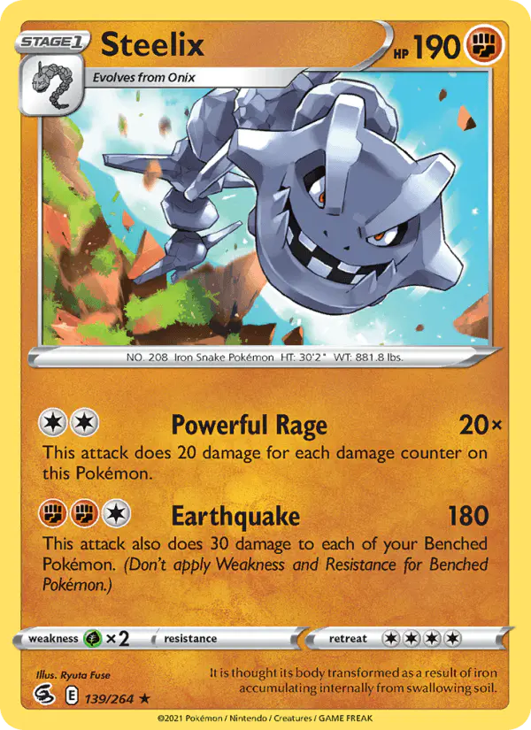 Carta Steelix 139/264 de Fusion Strike