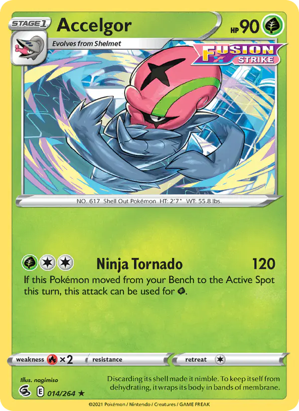 Carta Accelgor 014/264 de Fusion Strike
