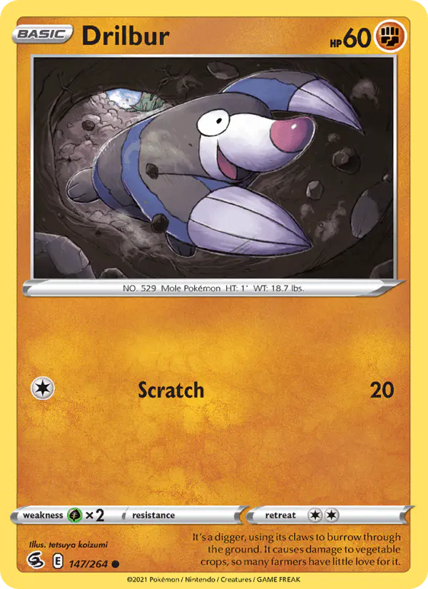 Carta Drilbur 147/264 de Fusion Strike