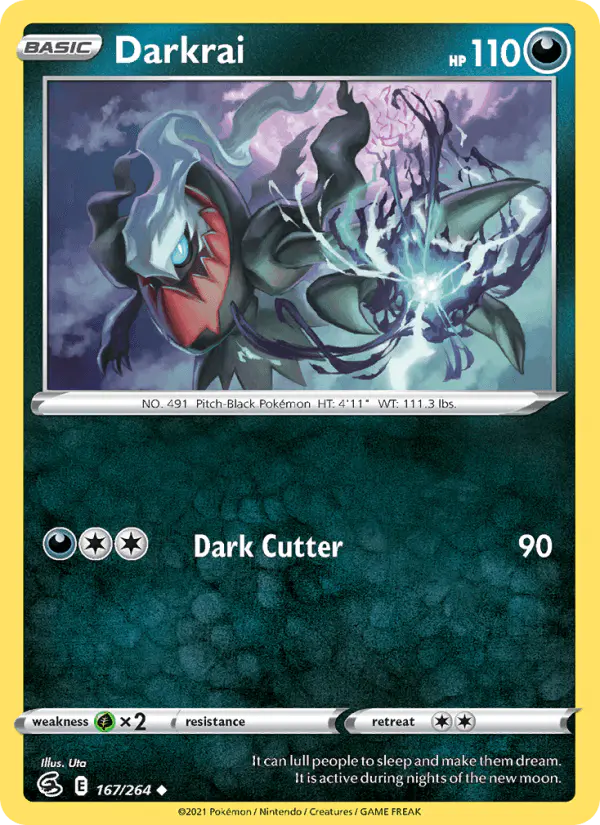 Carta Darkrai 167/264 de Fusion Strike