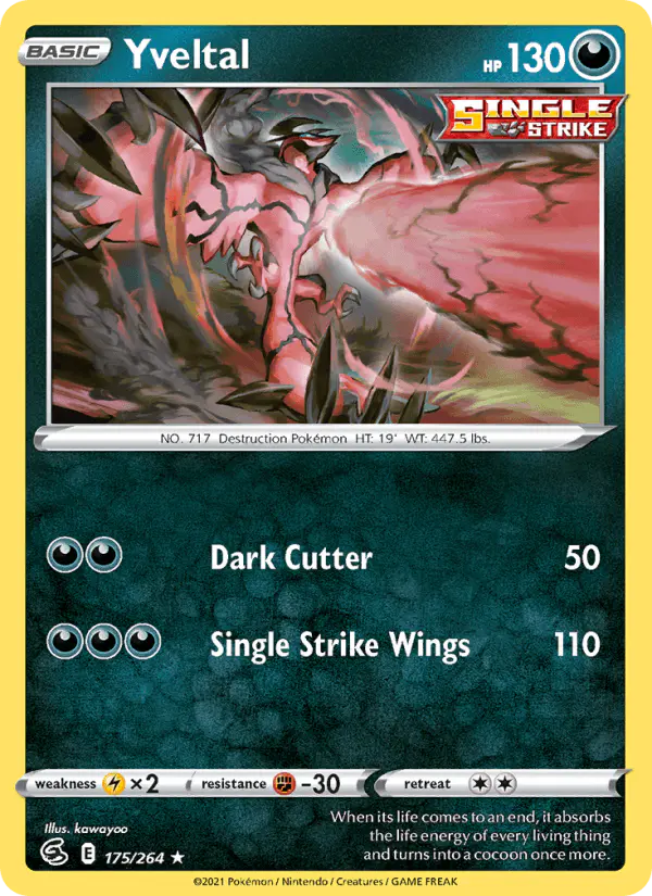 Carta Yveltal 175/264 de Fusion Strike