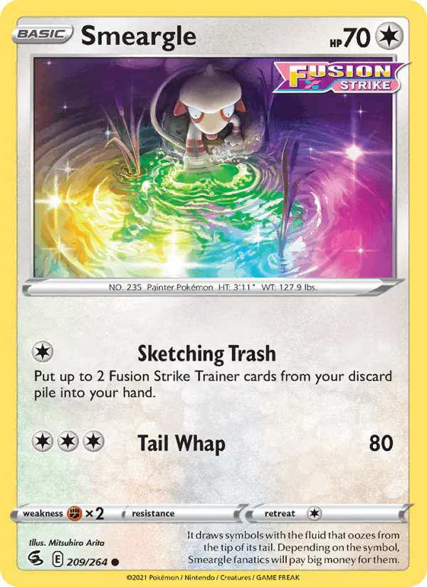Carta Smeargle 209/264 de Fusion Strike