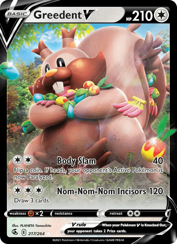Carta Greedent V 217/264 de Fusion Strike