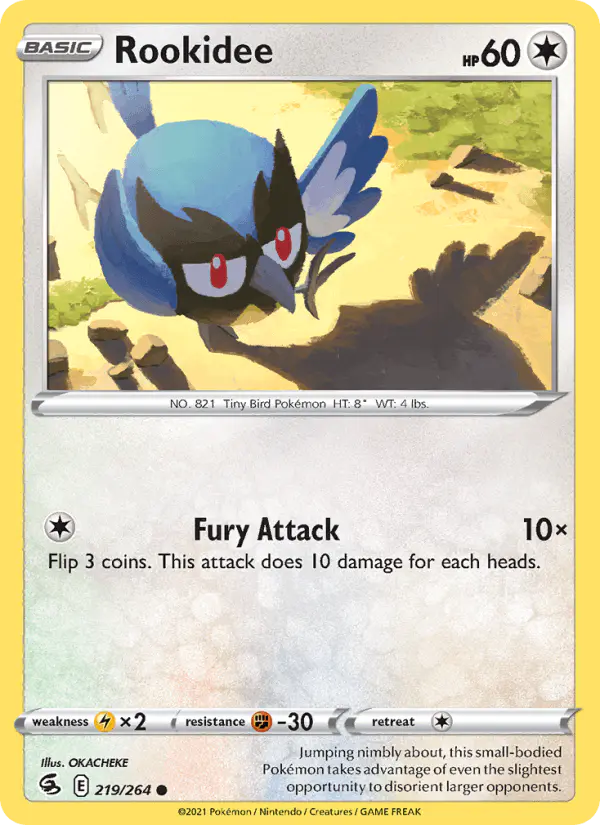 Carta Rookidee 219/264 de Fusion Strike