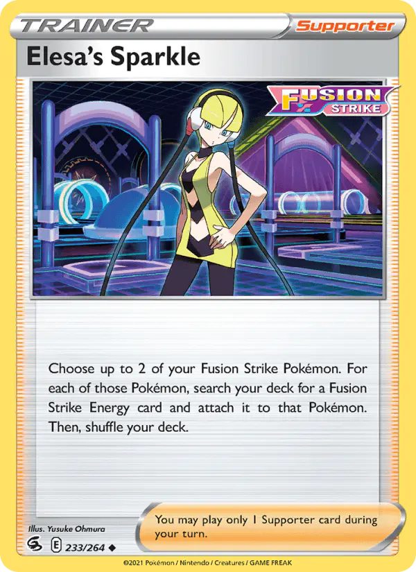 Carta Elesa's Sparkle 233/264 de Fusion Strike