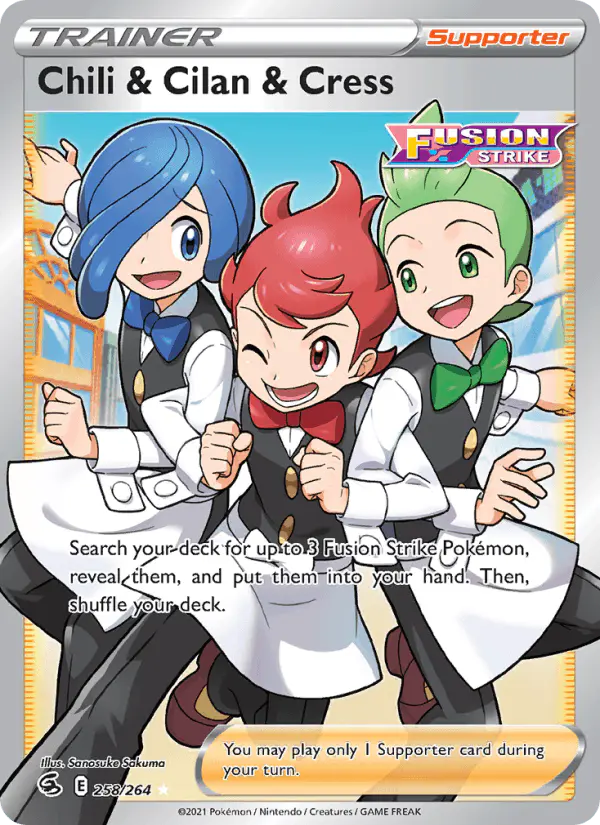 Carta Chili & Cilan & Cress 258/264 de Fusion Strike