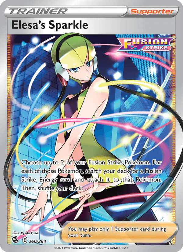 Carta Elesa's Sparkle 260/264 de Fusion Strike