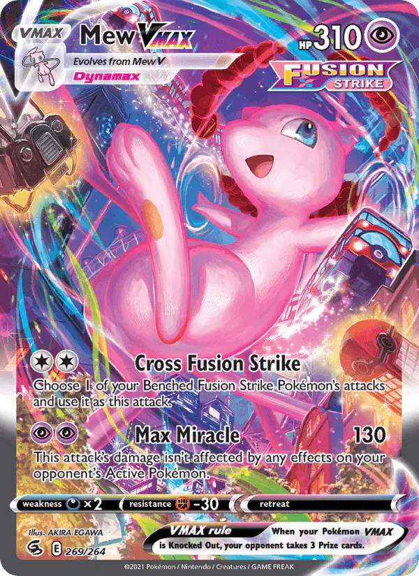 Carta Mew VMAX 269/264 de Fusion Strike