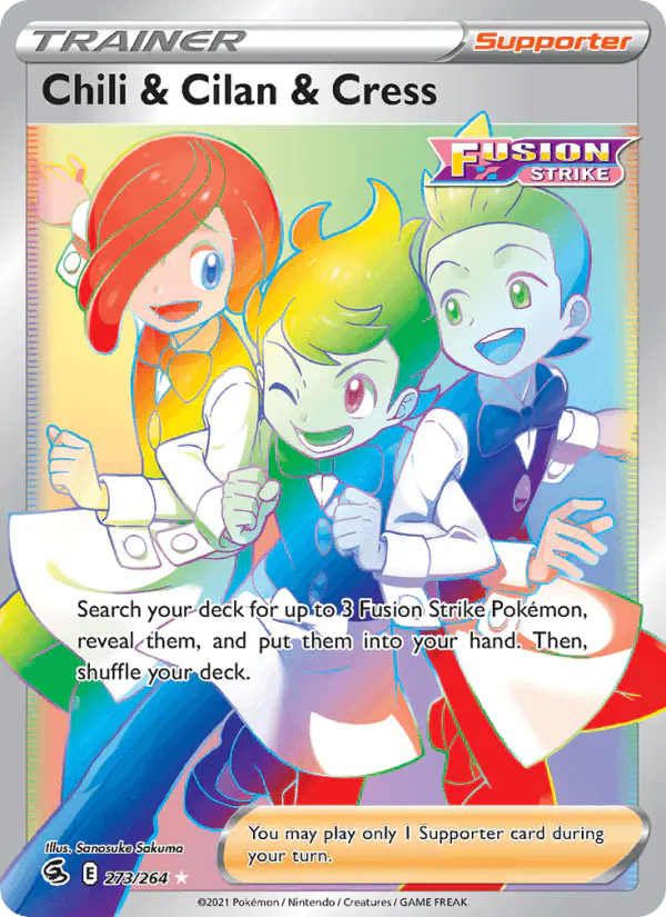 Carta Chili & Cilan & Cress 273/264 de Fusion Strike
