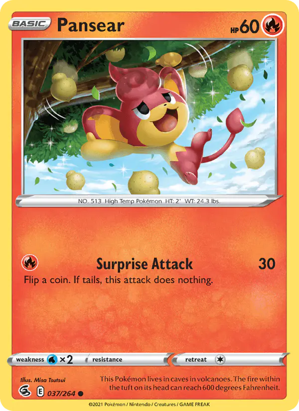 Carta Pansear 037/264 de Fusion Strike