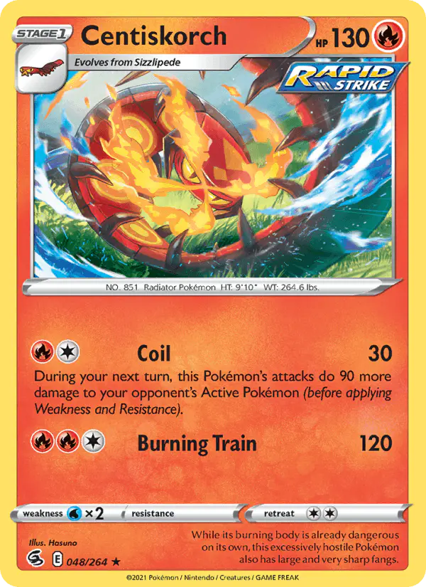 Carta Centiskorch 048/264 de Fusion Strike