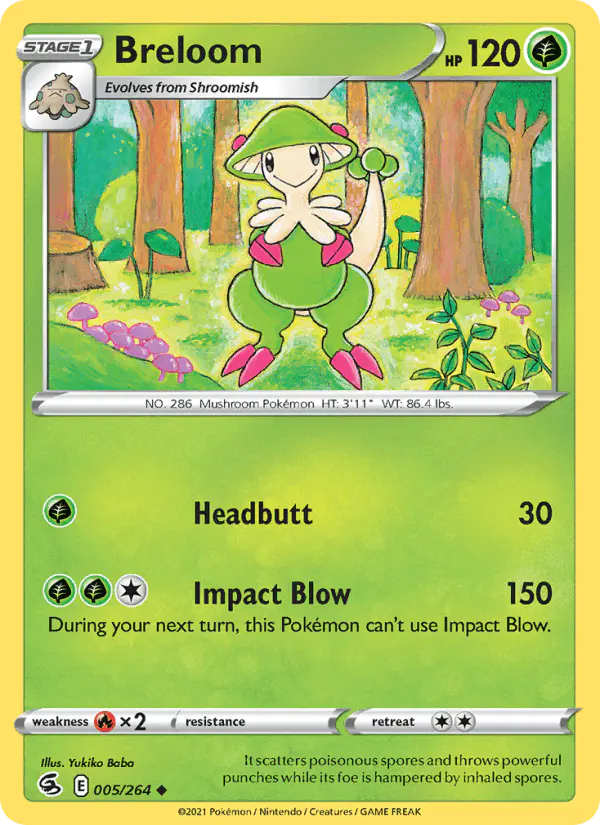 Carta Breloom 005/264 de Fusion Strike
