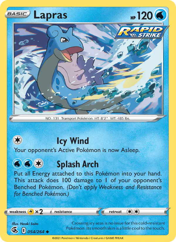Carta Lapras 054/264 de Fusion Strike