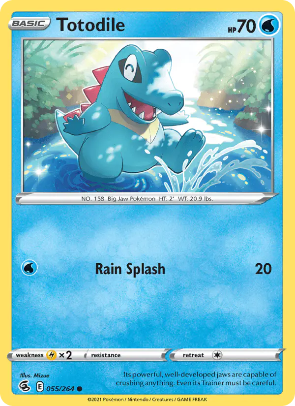 Carta Totodile 055/264 de Fusion Strike