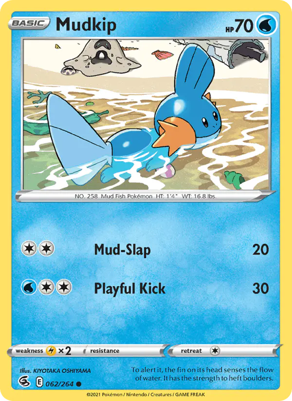 Carta Mudkip 062/264 de Fusion Strike