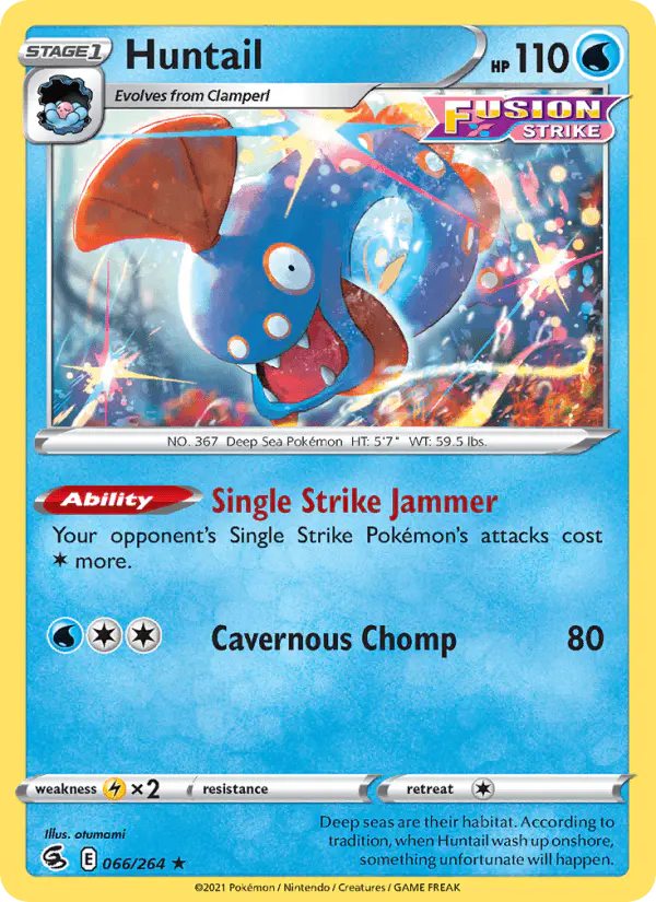 Carta Huntail 066/264 de Fusion Strike
