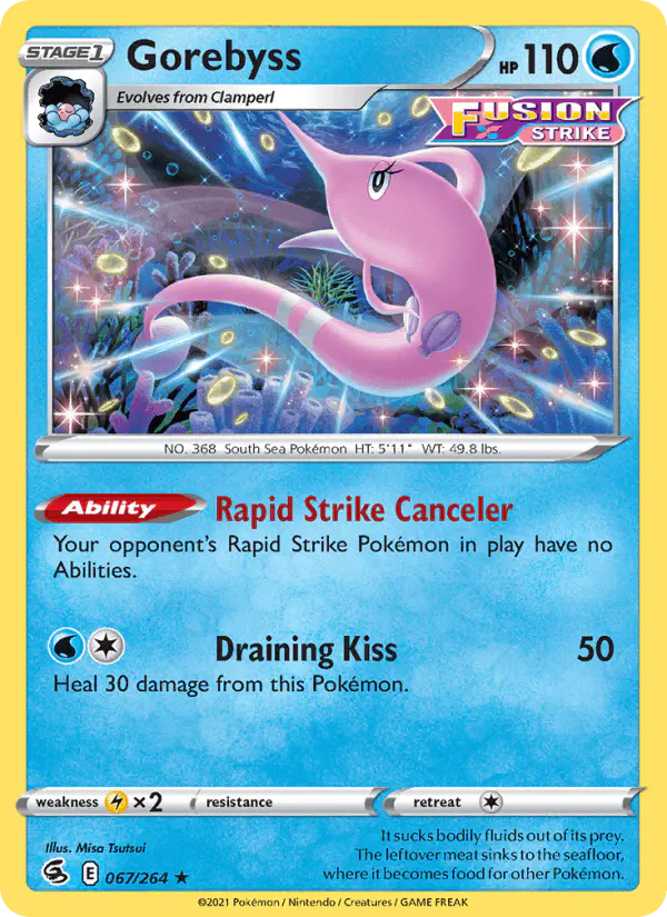 Carta Gorebyss 067/264 de Fusion Strike