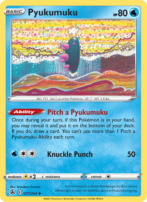 Carta Pyukumuku 077/264 de Fusion Strike