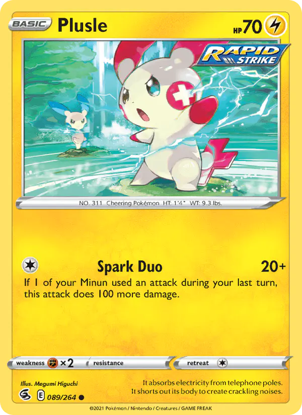 Carta Plusle 089/264 de Fusion Strike