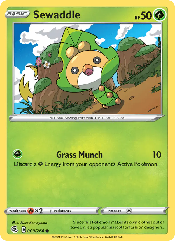 Carta Sewaddle 009/264 de Fusion Strike