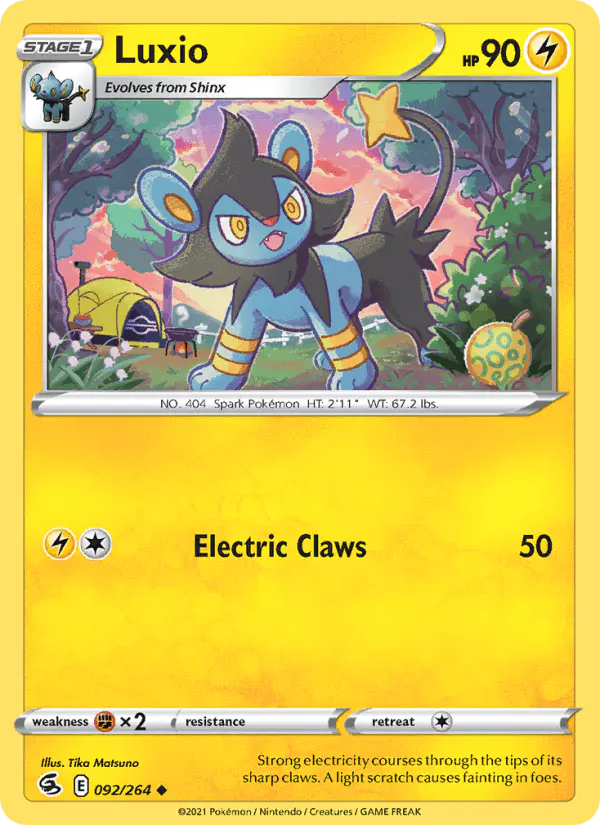 Carta Luxio 092/264 de Fusion Strike