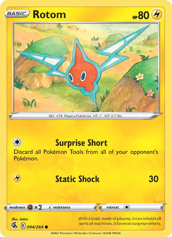 Carta Rotom 094/264 de Fusion Strike
