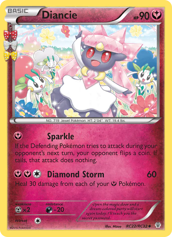 Carta Diancie RC22 de Generations
