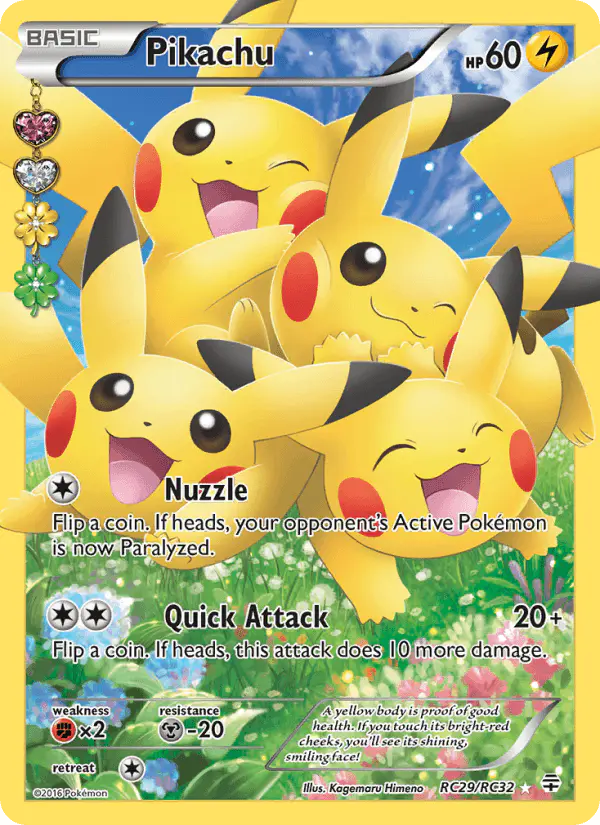 Carta Pikachu RC29 de Generations