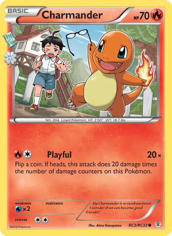 Carta Charmander RC3 de Generations