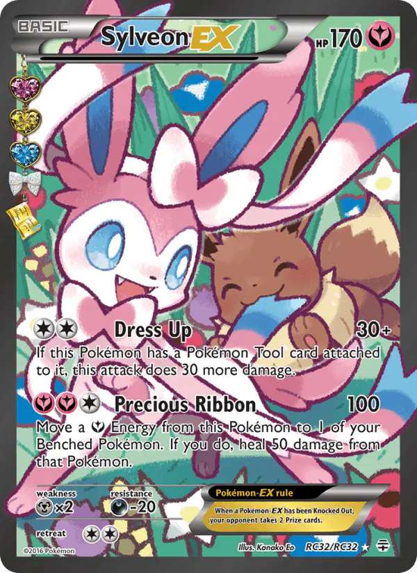 Carta Sylveon EX RC32 de Generations